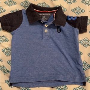 Tommy Hilfiger Blue Collar Short Sleeve Shirt